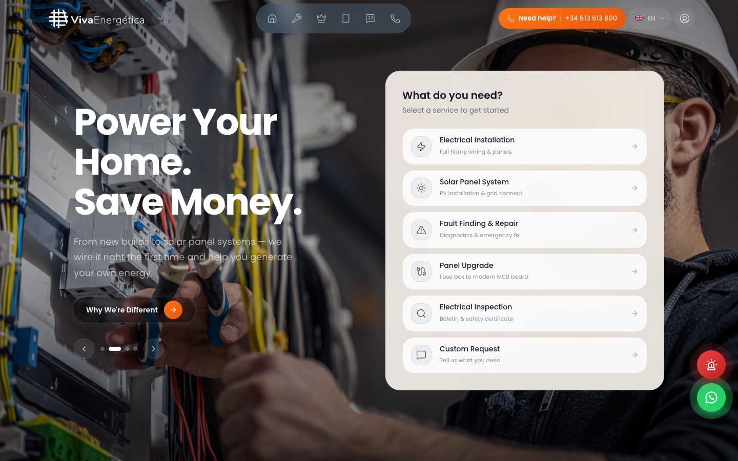 Viva Energética website